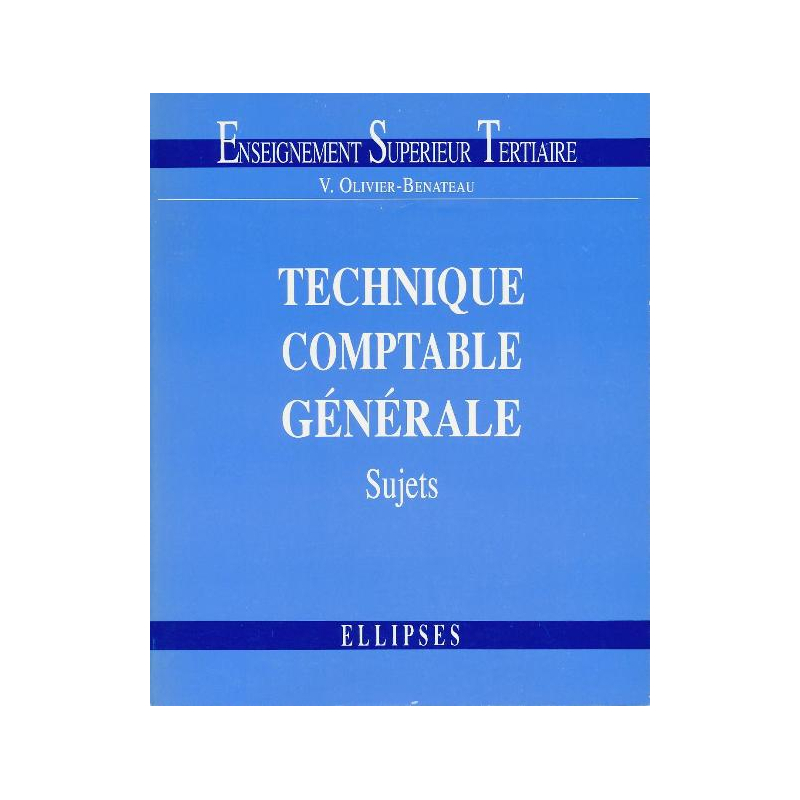 Technique comptable générale - 1 - Sujets