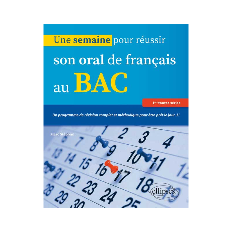 Une semaine pour réussir son oral de français au BAC