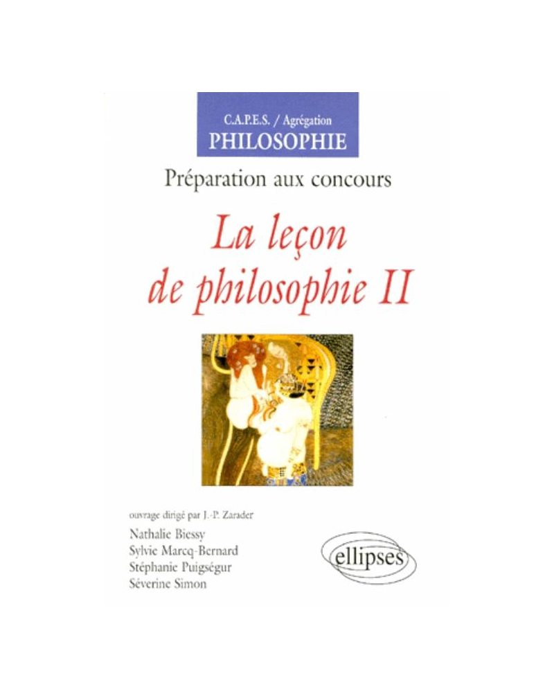 La leçon de philosophie, II
