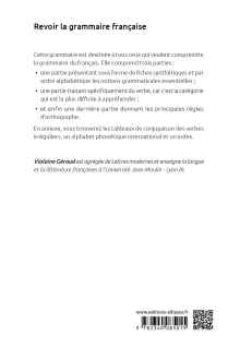 Revoir la grammaire française
