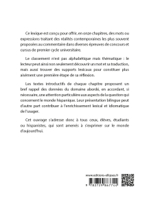 Dire le monde - Espagnol - Vocabulaire thématique français-espagnol contemporain