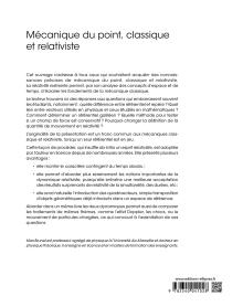 Mécanique du point, classique et relativiste