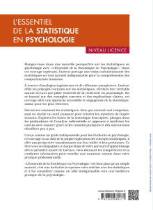 L'essentiel de la statistique en psychologie - Niveau licence - 3e édition