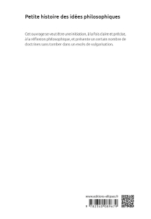 Petite histoire des idées philosophiques
