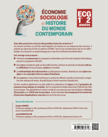 Économie, Sociologie et Histoire du monde contemporain - 1re et 2e années ECG - Cours, méthodologie, exercices d'application, schémas de synthèse