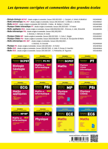 Chimie PC -  Annales corrigées et commentées 2022-2023-2024
