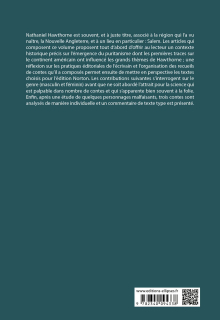 Agrégation Anglais 2025 - Nathaniel Hawthorne. Nathaniel Hawthorne’s Tales