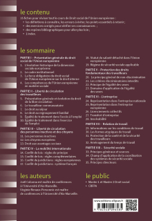 Fiches de Droit social de l'Union européenne - A jour au 1er mai 2024