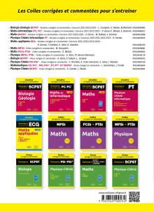 Maths appliquées. ECG1. Colles corrigées et commentées