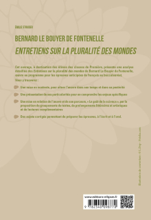 Français. Première. L'œuvre et son parcours. Bernard Le Bouyer de Fontenelle, Entretiens sur la pluralité des mondes. - Parcours : Le goût de la science