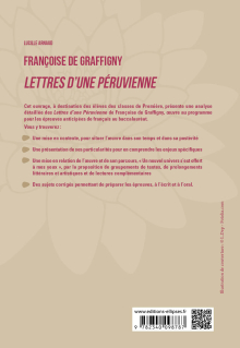 Français. Première. L'œuvre et son parcours. Françoise de Graffigny, Lettres d'une Péruvienne. - Parcours : « un nouvel univers s’est offert à mes yeux ».