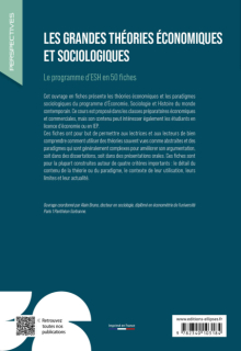 Les grandes théories économiques et sociologiques - Le programme d'ESH en 50 fiches