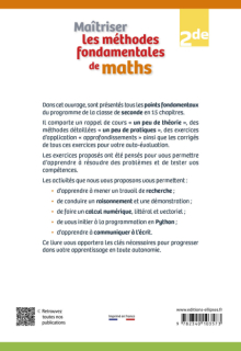 Maîtriser les méthodes fondamentales de maths - Seconde