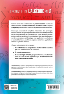 L'essentiel de l'algèbre en L1