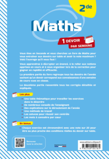 Maths - Seconde - Devenir incollable en devoirs sur table