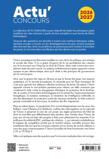 Questions européennes - édition 2026-2027