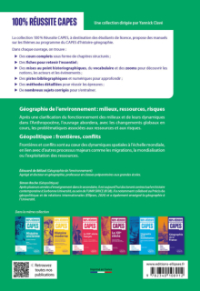 Géographie de l'environnement : milieux, ressources, risques ; Géopolitique : Frontières, conflits - CAPES d'histoire-géographie