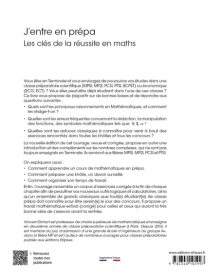 J’entre en prépa - Les clés de la réussite en maths - 2e édition