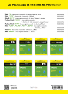 Oraux corrigés et commentés. Maths. BCPST - 2e édition - 2e édition
