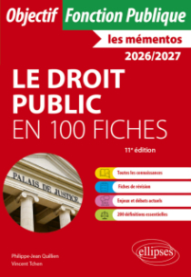 Le droit public en 100 fiches - 11e édition