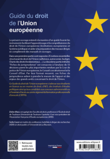 Guide du droit de l'Union européenne - Notions essentielles et fiches de jurisprudence - 2e édition