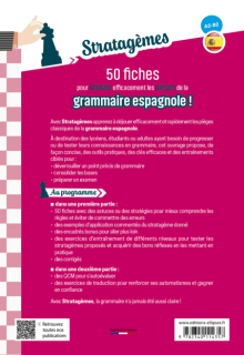 50 fiches pour déjouer efficacement les pièges de la grammaire espagnole ! (A2-B2) - Idéal pour des révisions ciblées et acquérir les bons réflexes