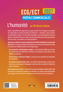 L'humanité en 40 dissertations. Prépas commerciales ECG-ECT - édition 2027