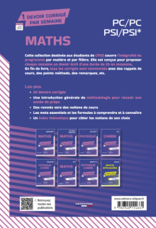 Maths. PC/PC*-PSI/PSI*