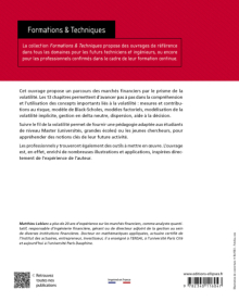 Fondamentaux de la volatilité des marchés financiers - Cours et applications